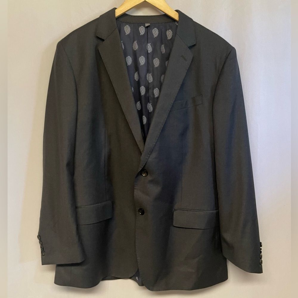 Bonobos Standard Fit Dark Grey Blazer Suit Jacket Reda Super‎ 130s 46R